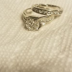White gold wedding set!